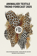 Animal Print Trend Forecast PDF cover with leopard, cheetah, and zebra pattern collage