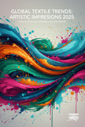Abstract Print Trend Forecast PDF cover with artistic brushstroke patterns